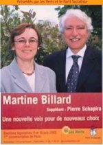 Martine Billard : Les Verts - PS