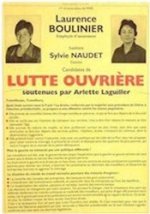 Laurence Boulinier : Lutte ouvrire